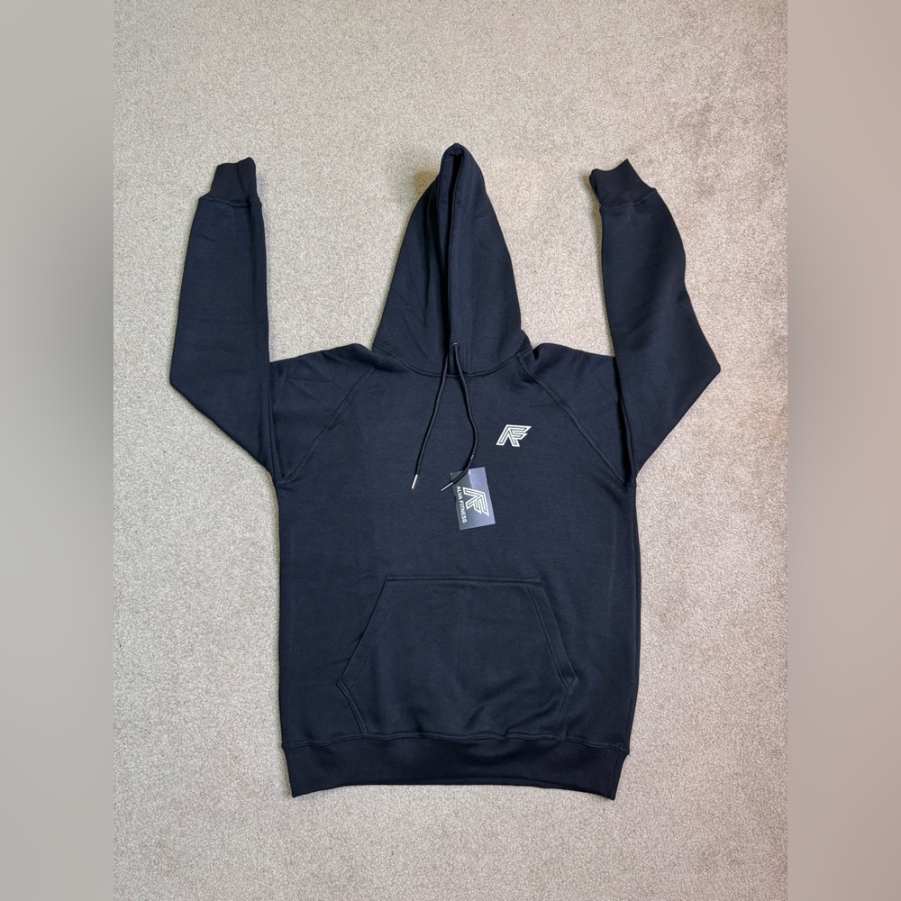 Alva Fitness Pullover Fleece Hoodie Black XL NWT